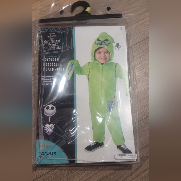 3t-4t Disney Nightmare Before Christmas Hoodie Oogie Boogie - Picture 6 of 6